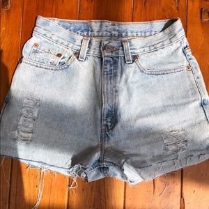 vintage levi’s cut off shorts